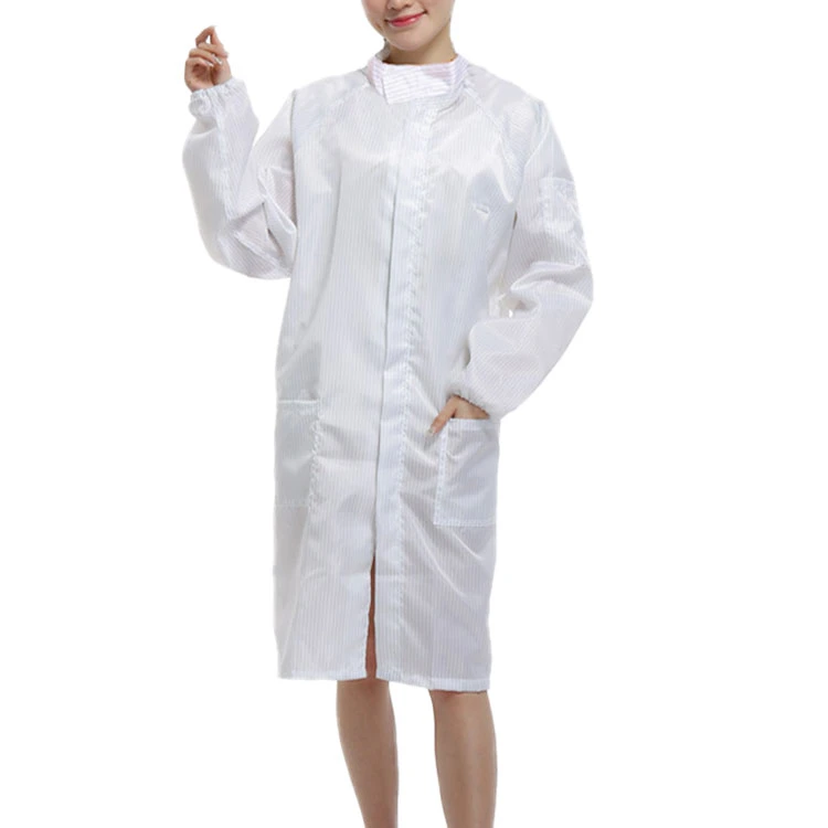 High quality/High cost performance  ESD Lab Coat Dust Free Garments Cleanroom Anti-Static Work Clothes