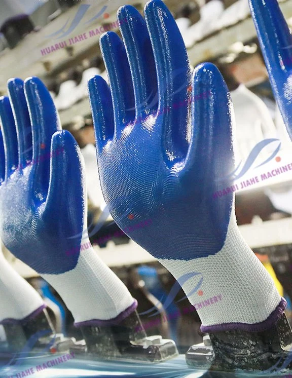 Latex Foam Gloves Automatic PU Glove Dipping Line/Glove Coating Machine Wear-Resistant Dipping, Tire Rubber Anti-Skid Wear-Resistant Glove Dipped Equipment