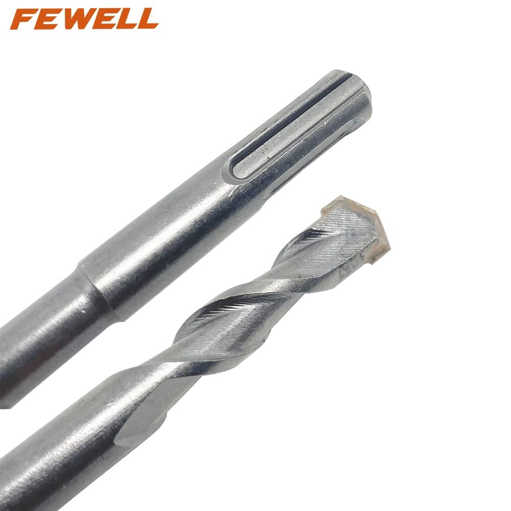 Perforador de pozos SDS Plus Carbide punta plana 10*110mm Tamaño máquina Herramientas taladro eléctrico de una sola acanaladura para granito de hormigón