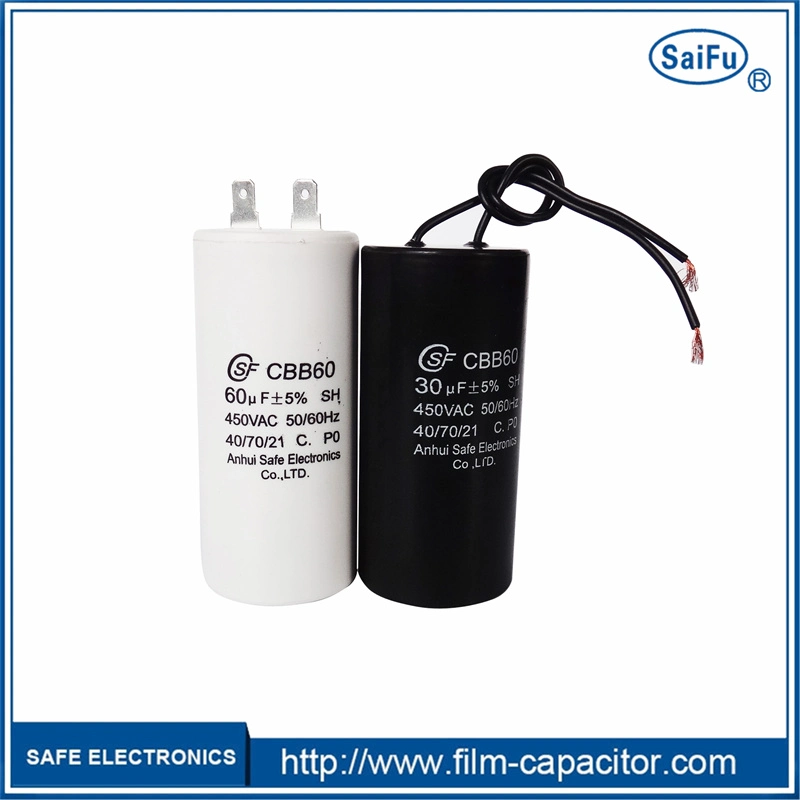 Cbb60 Air Pump Water Pump Motor Start Polypropylene Film Capacitor