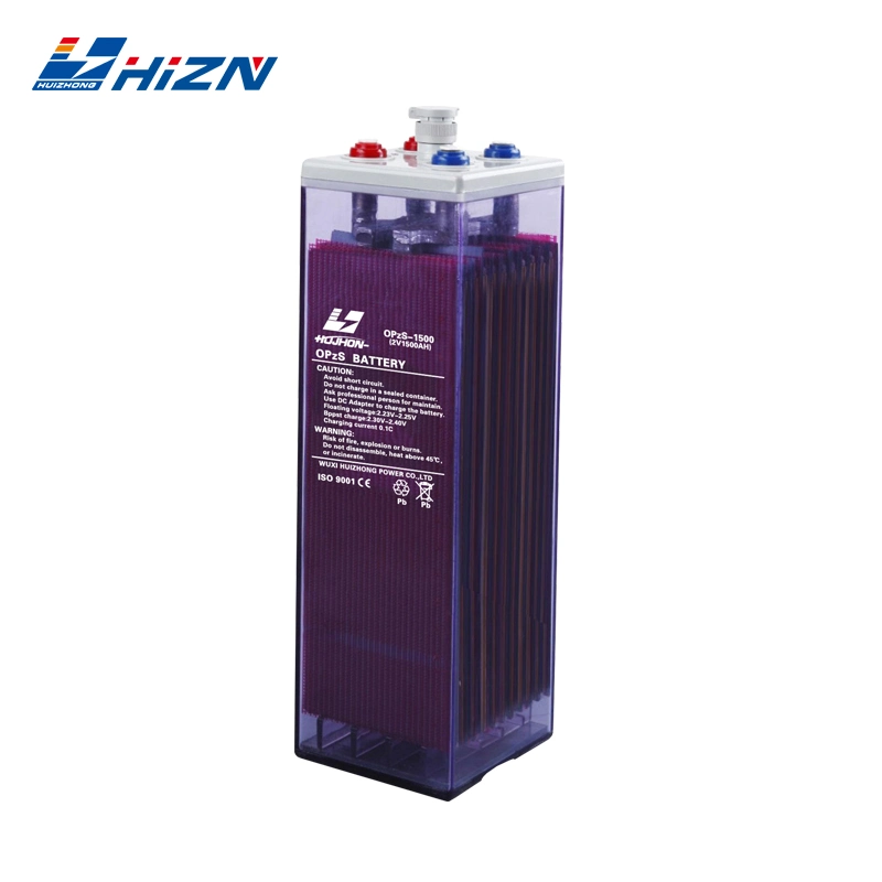 Hizn Power for Solar Energy 2V 1000ah 1200ah 1500ah Tubular Flooded Opzs Solar Storage Battery