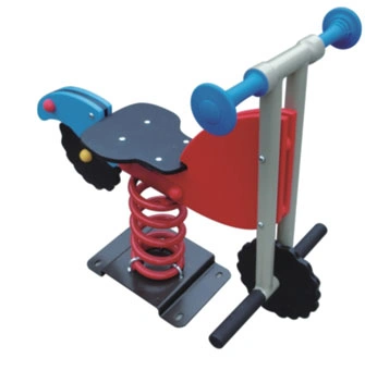 Los niños Paly Coche verde del Parque infantil al aire libre Rocking Horse Riding Toy