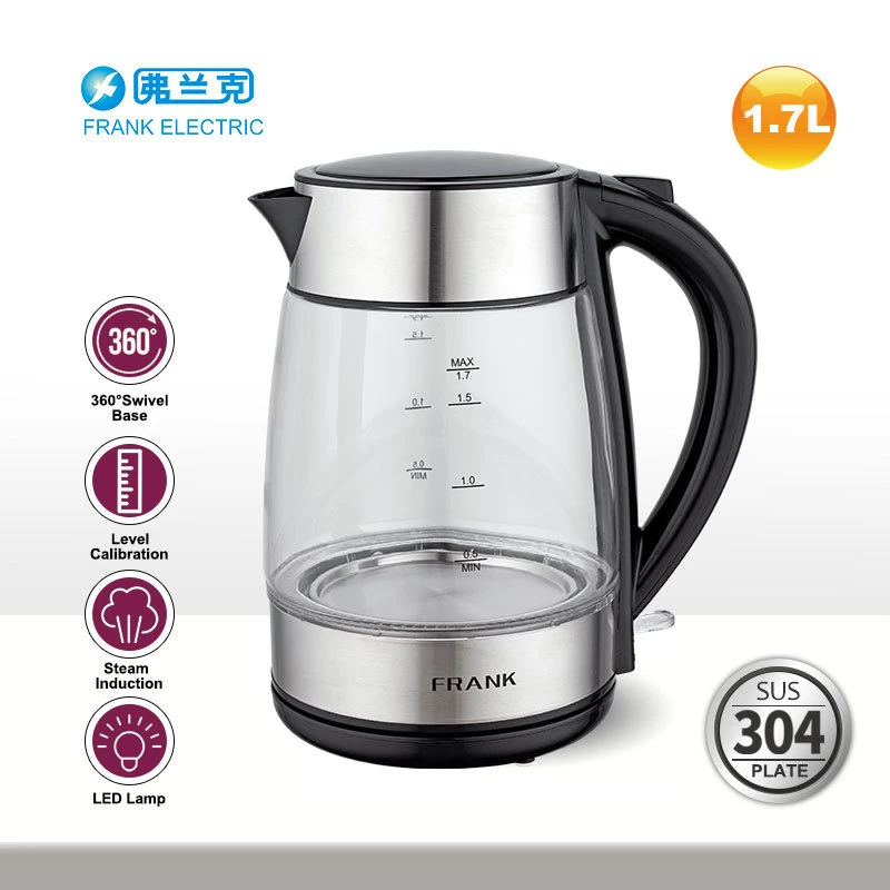 220-240V 1850-2200W Home Kitchen China Factory OEM High Quality Electrical Glass Kettle