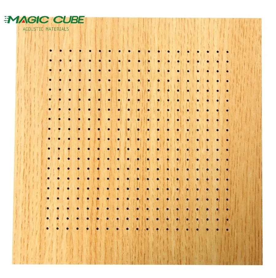 Soundproof Material Acoustic Board Hole Walls Hole Wooden Paneling for Conference Room