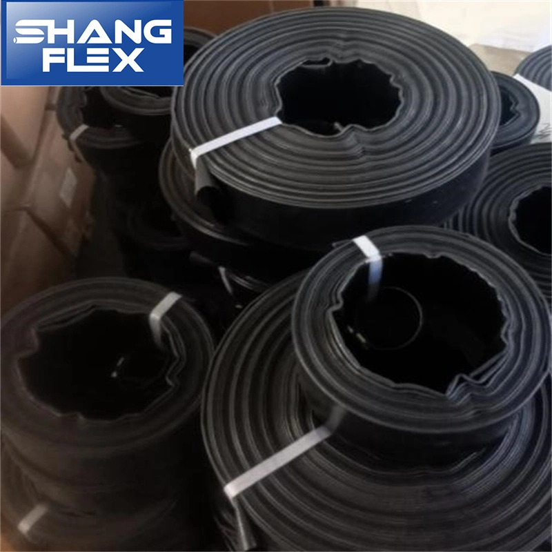 Black PE PVC Layflat Discharge Hose for Water Transfer