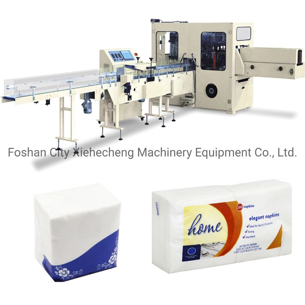 Automatic Single Bag Double 2 Pack Napkin Paper Serviette Tissue Packing Packaging Wrapping Machine