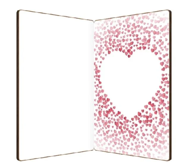Gifts Wood Valentines Day Card Blank