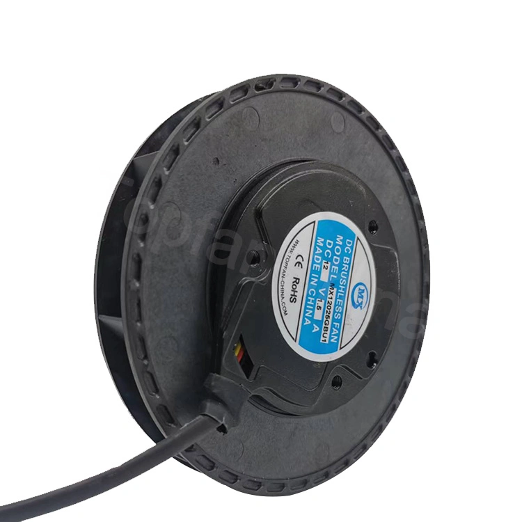 120*120*25mm Round PWM 12V DC Centrifugal Blower Air Purifier Motor Cooling High Airflow Splash Proof Low Noise 48V Wind Tunnel Quality Extract Ventilation Fan