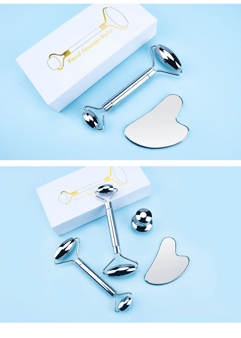 Beautry OEM Productos de Acero Inoxidable Gua Sha de metal en forma de corazón Gua Sha Masaje Facial de acero inoxidable de la herramienta de Gua Sha