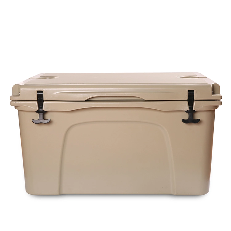 65L Food Outdoor Camping LLDPE Rotomolded Food Container Cooler Box Perfect for Fishing Boating Seafood Traspotation