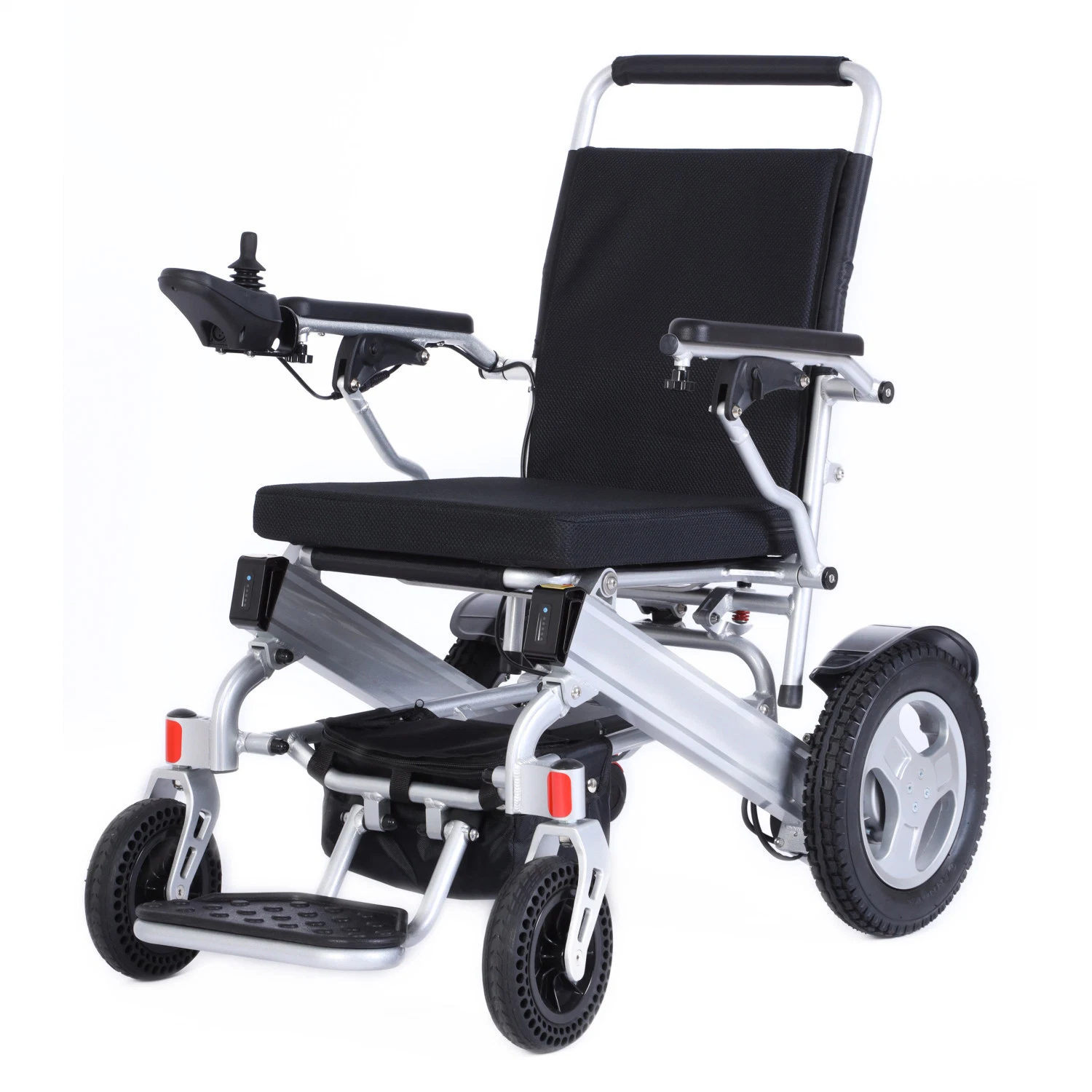 Aluminum Lightweight Foldable Power Electric Wheelchair for Senior with 2*250W Brushless Motors