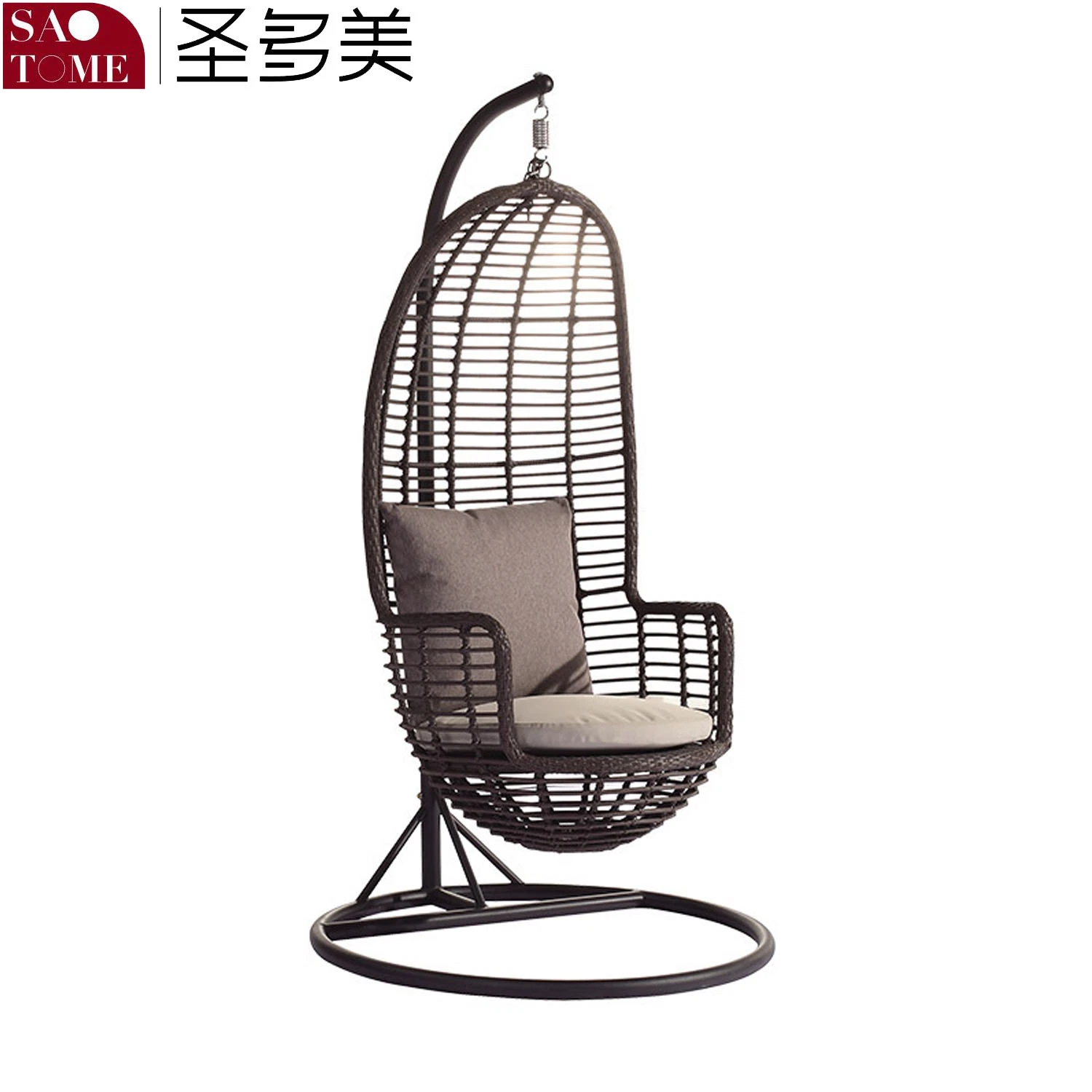 Outdoor Furniture Garden Balcony Leisure Rattan Hanging Basket Hanging Chair Waterproof Sunscreen Anti-Rattan Hanging Chair Hanging Basket Hot Sale