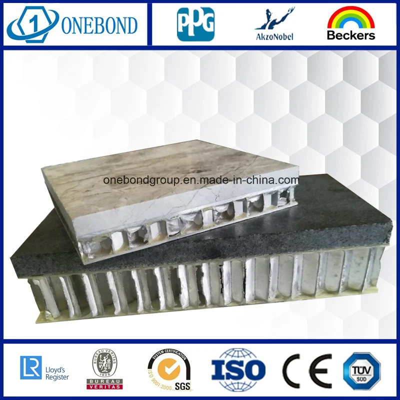 Solid Stone Veneer Aluminum Honeycomb Panel for Suspended Ceiling Panel