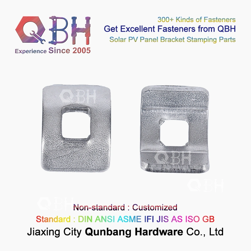 Qbh Customized Stainless Steel Photovoltaic PV Solar Energy Power Panel Bracket Rack Stent Stand Non-Standard Stamping Pressing Spare Parts Metal Washers