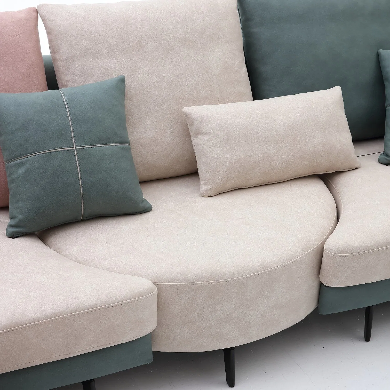 Leisure Hotel Furniture Wholesale/Supplier Modern Leisure Sofa Set Furnitures with 4 Seaters