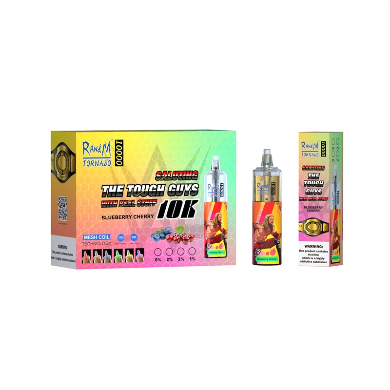 Randm Tornado 10000 bocanadas con 24 sabores de la bobina de malla Pod desechables Vape