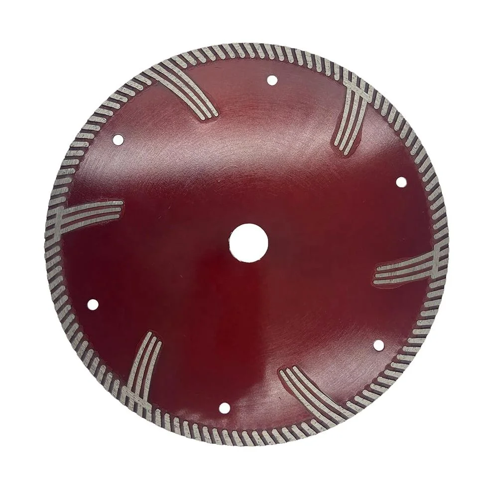 Diamond Granite Saw Blade 5 Inch Continuous Rim Turbo Diamond Blade 7/8"-5/8"Arbor Cutting Disc for Angle Grinder Cutting Marble