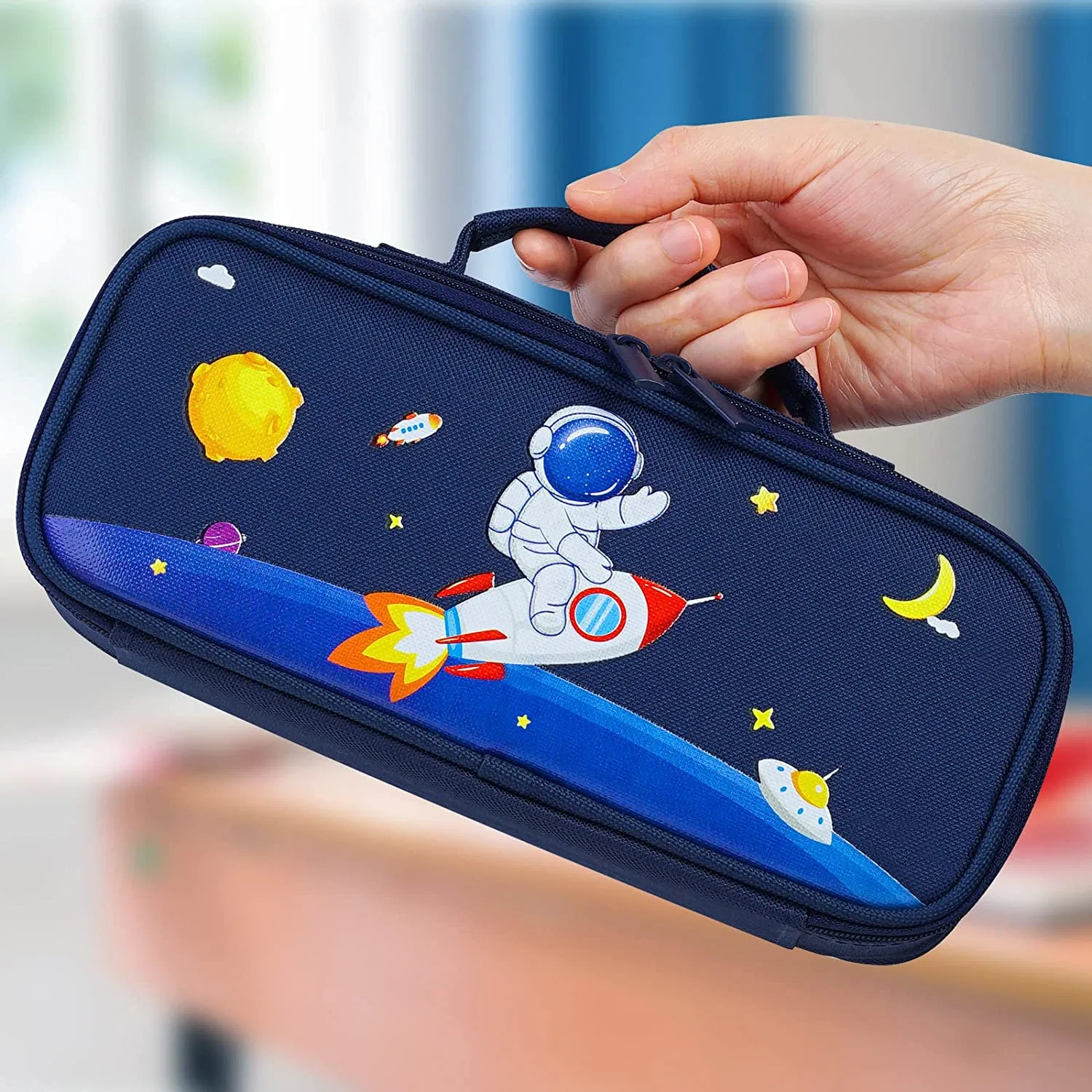 Pencil Case, Multi- Slot Pencil Pouch, Portable Pencil Bag, Pen Case for Middle High College School