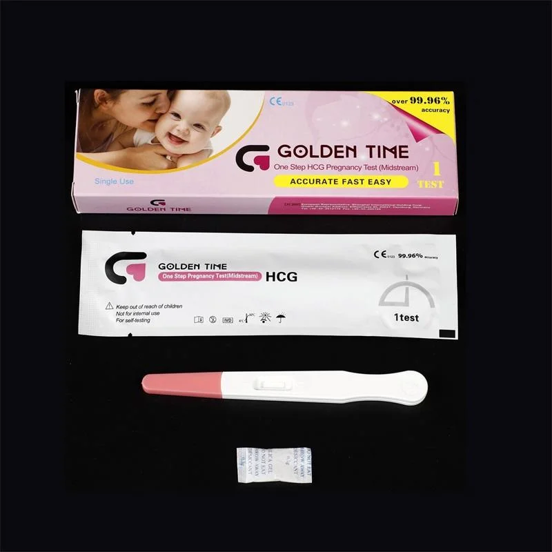 Midstream Cassette Urine HCG Urine Test Kits Diagnostic Reagent Immunoassay Pregnancy Test HCG Pregnancy Test