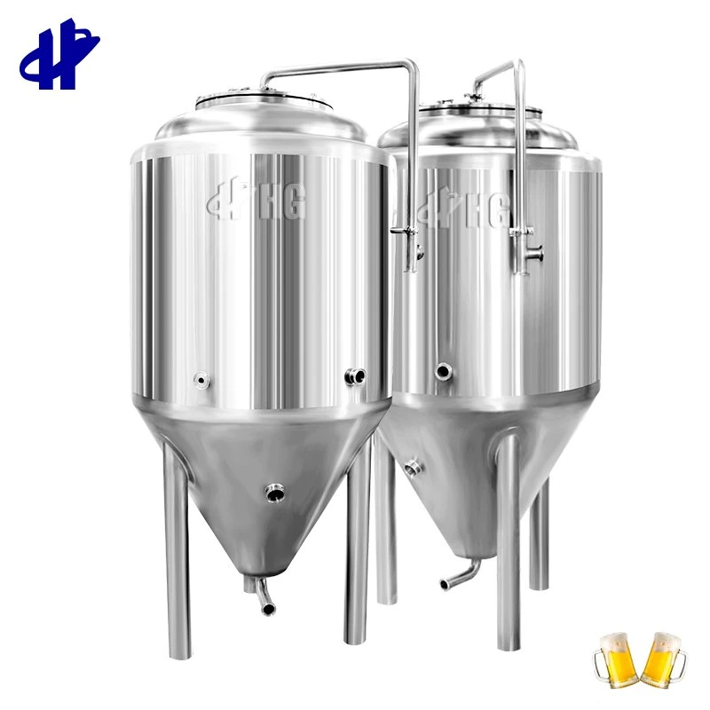 Fermenteur conique de la chemise d'eau de refroidissement cuve de fermentation 200L 300L 400L Réservoir de bière