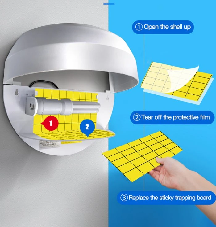 Mosquito Fly Buster Flies Hotel House Hopstial Canteen Restaurant UV Killer LED Lamp Light Double Single Layer Moth Insect Adhesive Paper Sticky Glue Trap Board