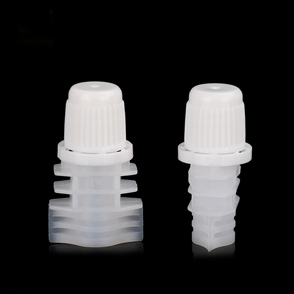 Juice Bag Double Slot 8.2mm HDPE Plastic Spout Cap for Pouch