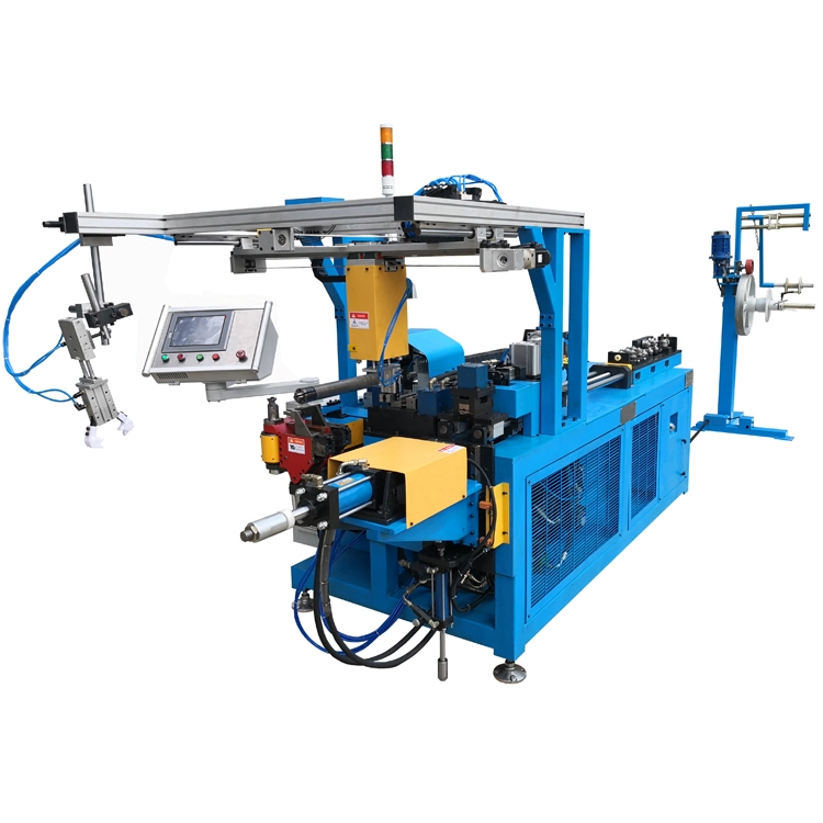 Integrated Copper Tube Straightening, End Forming and Bending Machine