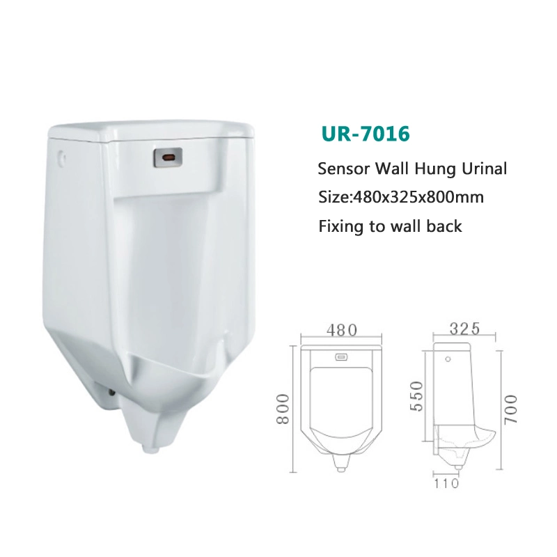 La Plaza Mayorista/Proveedor Chaozhou Blanco cerámica colgado en la pared orinal orinal Tazón de sensor para los hombres wc lavabo orinal