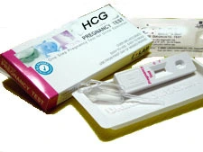 L'Urine rapide test de grossesse HCG Strip