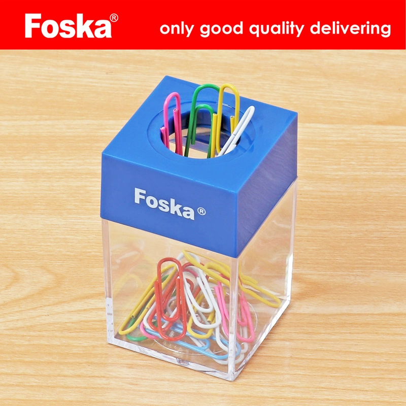 Foska Stationery Office Escola Caixa de Clipe Magnético de plástico