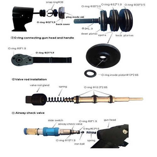 Pistola de Pulverização de poliuretano pistola de Pulverização de espuma PU, pistola de Pulverização de purga de Ar P2