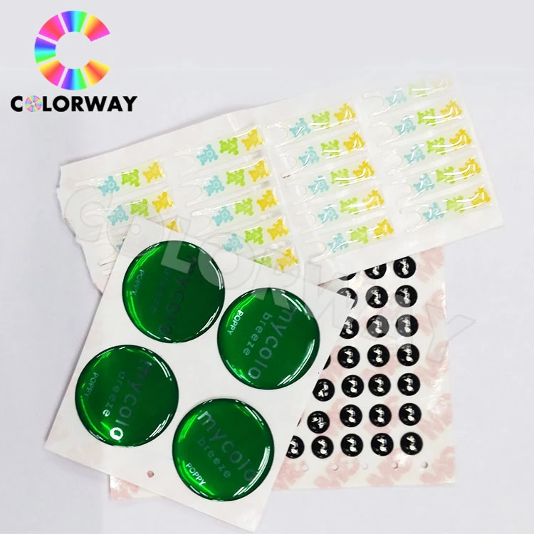 High Frequency Promotion Gift Custom Round Domed Epoxy Sticker