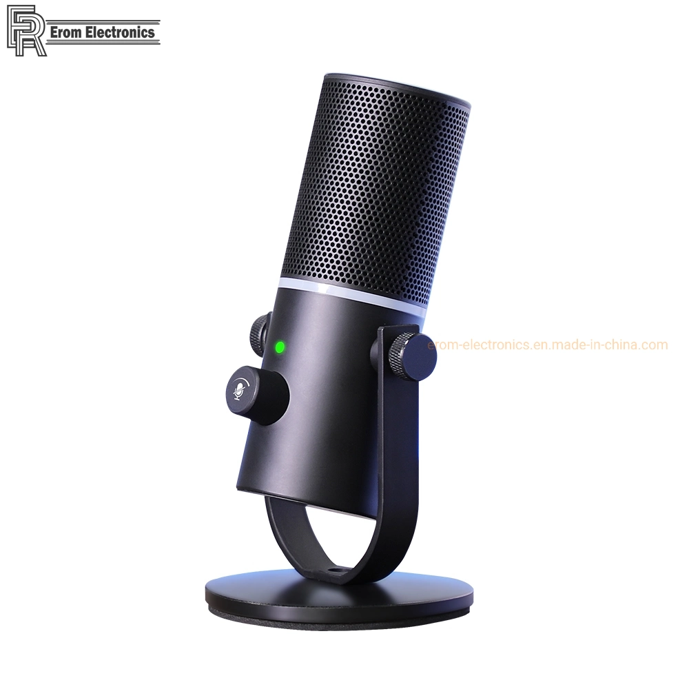 برنامج صوت منقل جملياً لألعاب الفيديو من المصنع ميكروفونات سطح المكتب RGB Studio Recording Pod ميكروفون USB الخاص بالمكثف