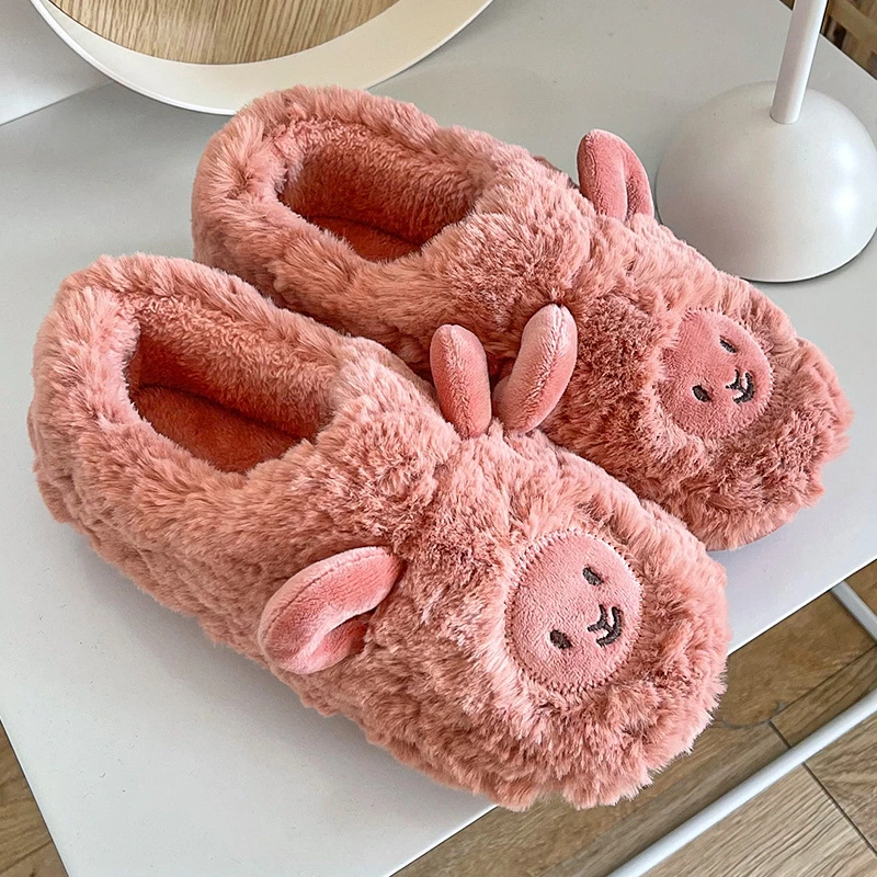 Agneau mouton Super Doux un jouet en peluche shoe slipper hiver confortable de gros bébé OEM