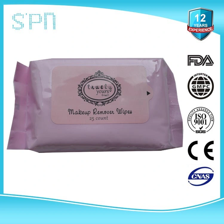 Special Nonwovens Flushable Non-Irritant Makeup Remover Cleaning Disinfect Soft Wet Wipe with SGS Certification