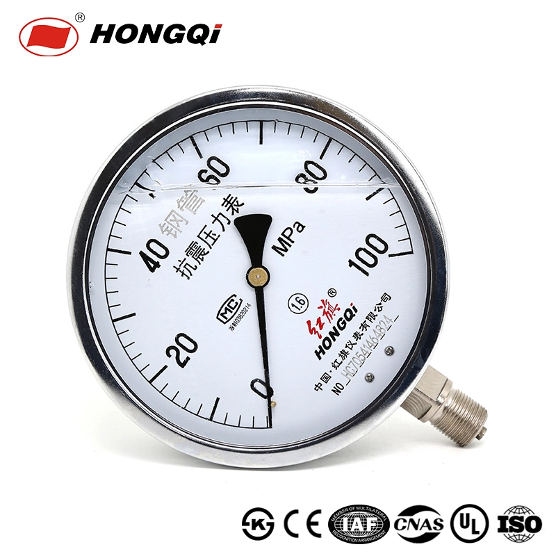 Hongqi &reg; 150 mm Full Stainless Steel Pressure Gauge with High Pressure