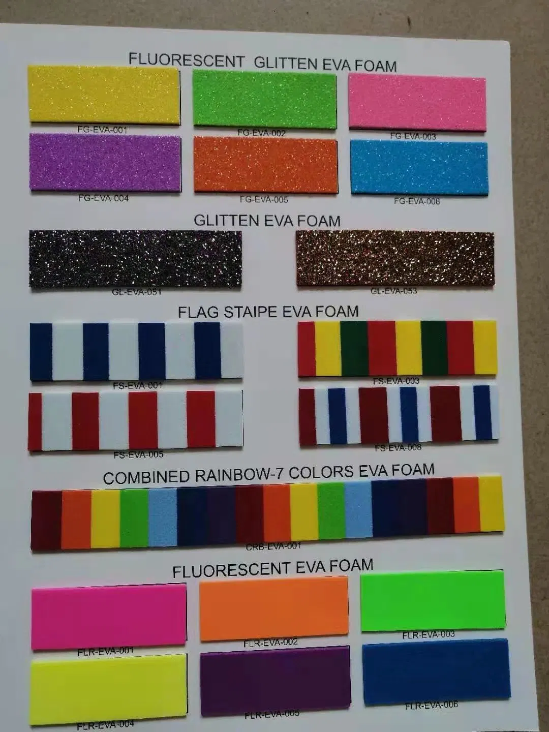 Bulk Sale Colorful Eco-Friendly PE EVA Foam