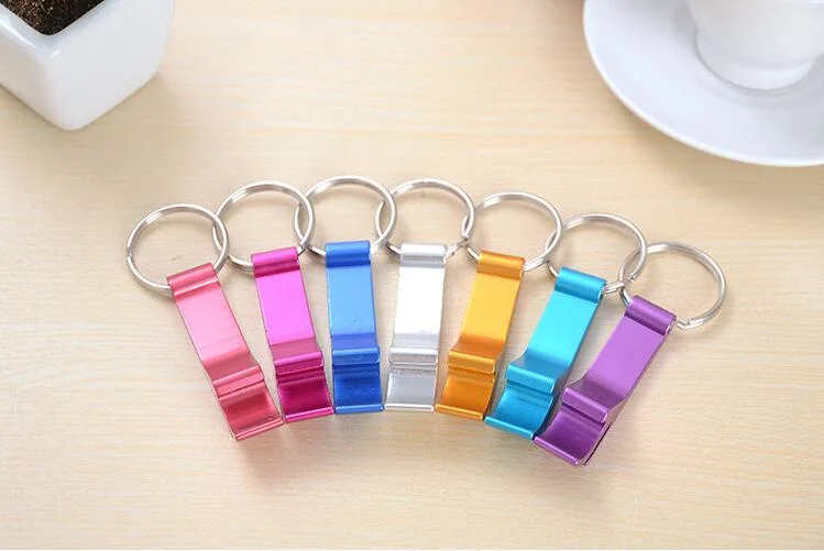 Creative Multifunctional Lead Bottle Opener Keychain Metal Keyring Advertising Gift (KBO-002)