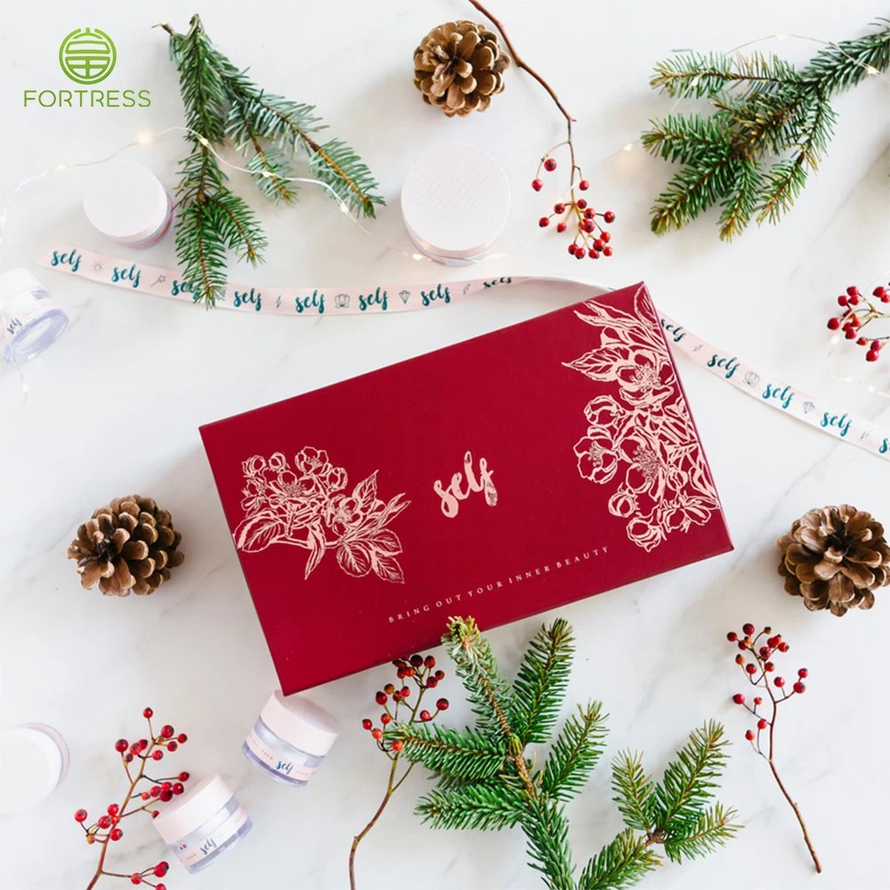 FSC reciclado Caja magnética de papel de regalo rígido cartón de lujo Embalaje de Navidad Caja de regalo de papel de perfume Caja de cosméticos vino Caja