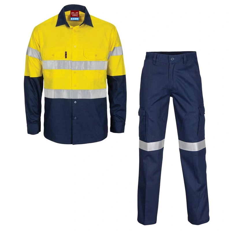 Factory Produce Hivis Engineering Painters Flameproof Waterproof Workwear with Reflective Stripes Uniform