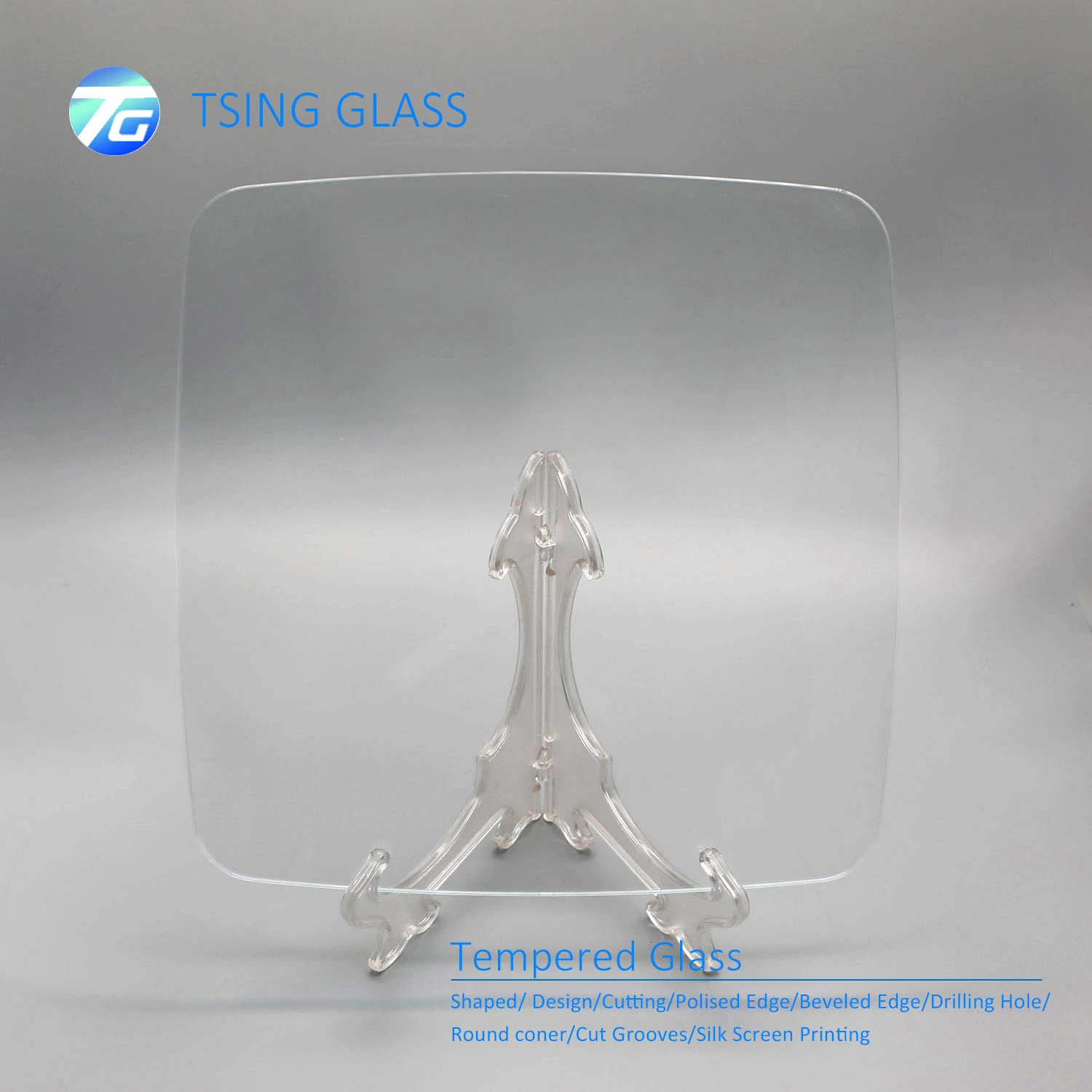 6mm 8mm Clear Polished Edge Tempered Glass for Balcony Railing Fence Pool Fence