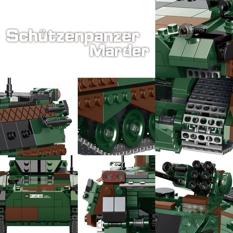 1045PCS 1: 30 vehículo de combate de Infantería realista IFV Inteligencia Educativa tanques bloques de construcción Modelo Toy