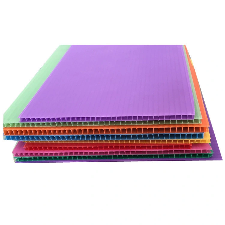 Excellent Quality 2mm 4mm 10mm Polypropylene PP Hollow Sheet Plastic Corrugated Sheet/ Plate /Board