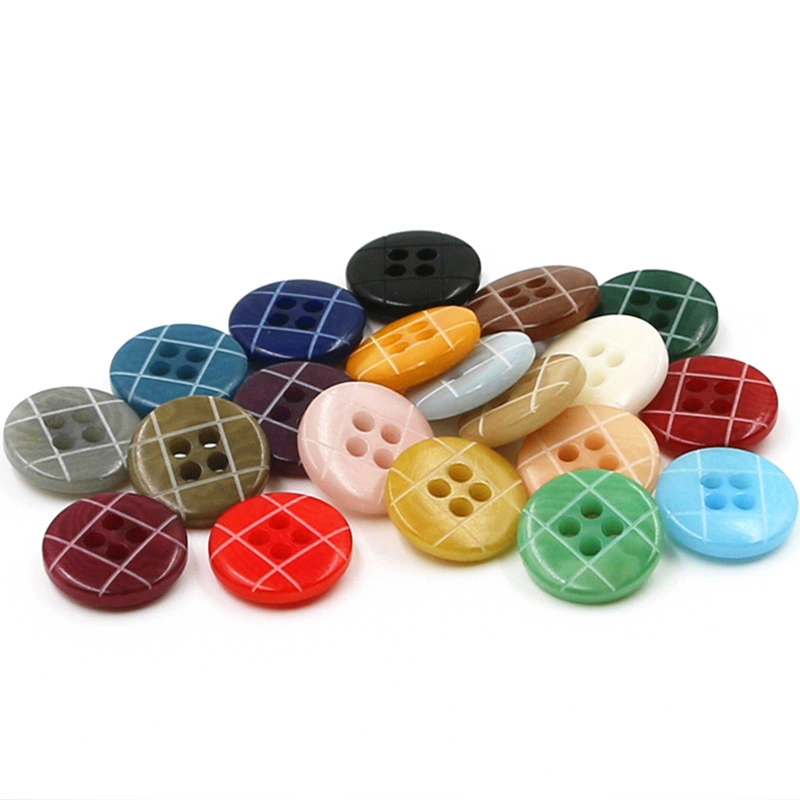 Wholesale/Supplier Custom Color Polishing Engraved Pattern 2 Hole Brown Natural Corozo Buttons