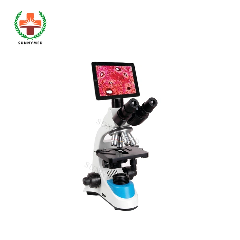 Sy-B129f2 Lab Touch Screen LED Display Tablet PC Biological Microscope