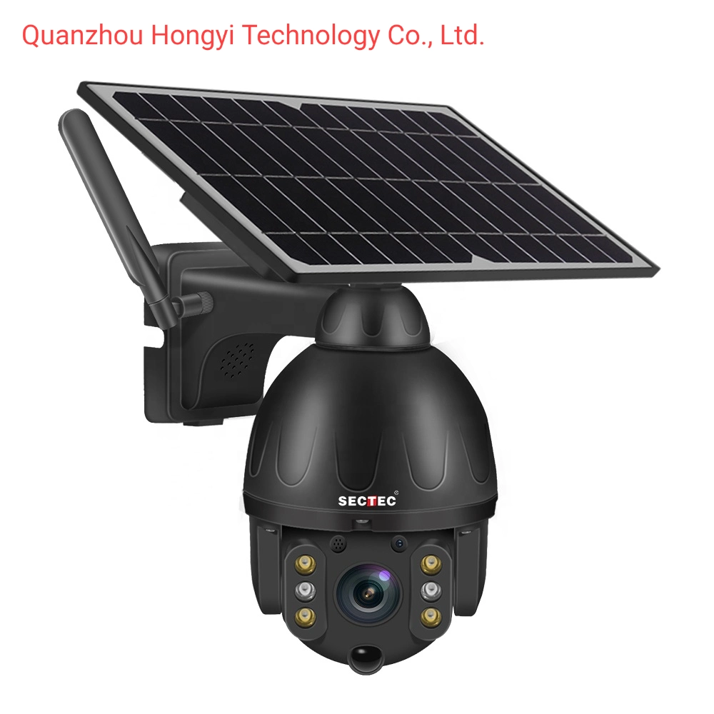 2022 système de vidéosurveillance HD 1080P IRP batterie sécurité Wi-Fi sans fil Caméra 4G caméra CCTV Speed Dome IP PTZ 4G Network Solar Appareil photo