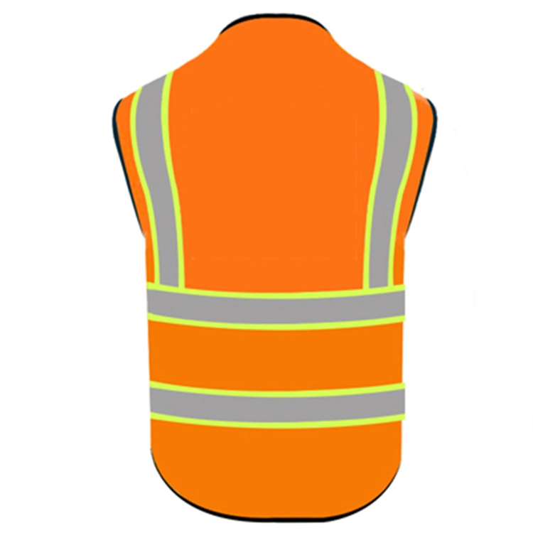 Construction Vest High Visibility 3m Reflective Safety Security Workwear Men&prime; S