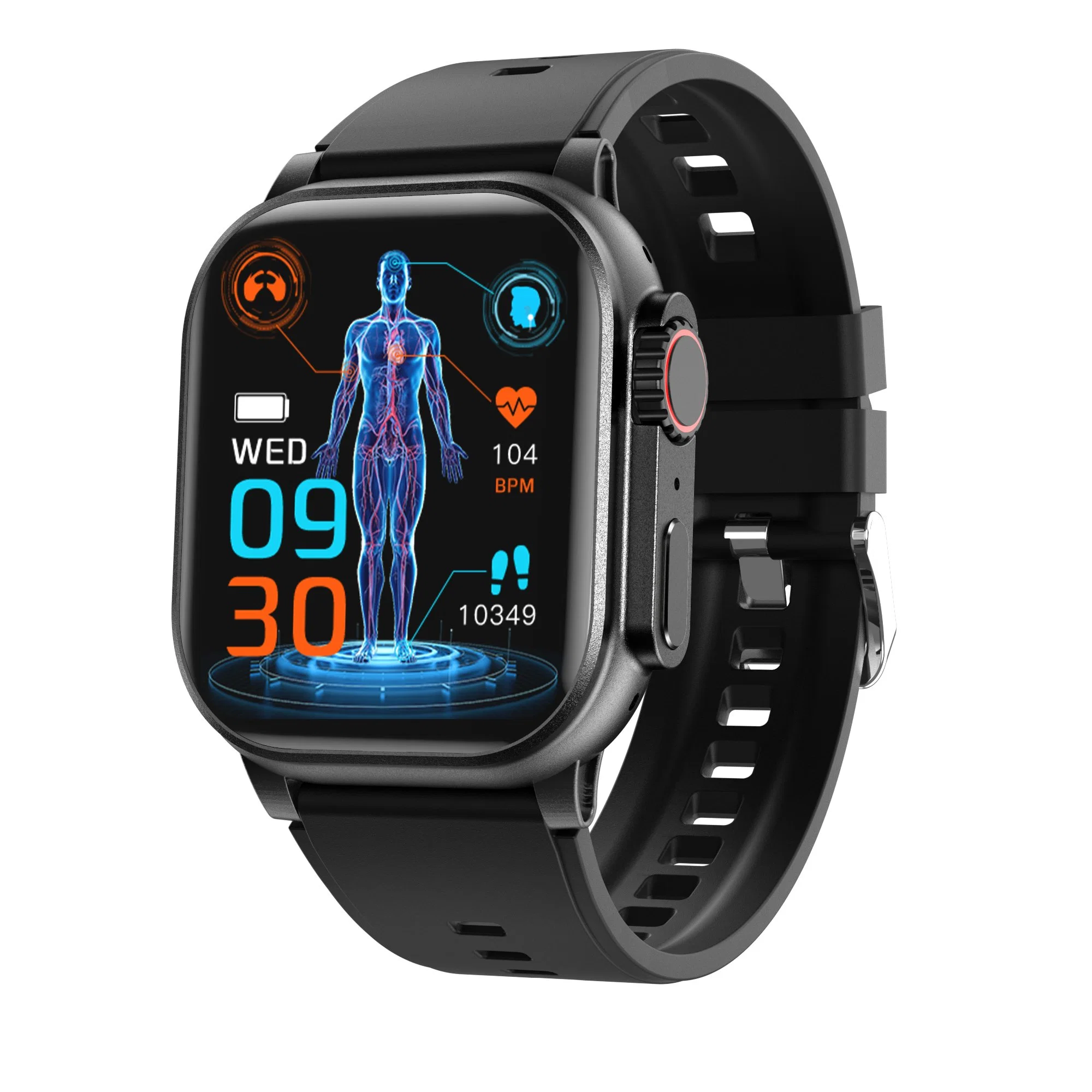 Resolución Smartwatch Fitness Pulsera Reloj mujeres Heart Rate Monitor Hombre Reloj inteligente Reloj F9 240*296 con Bt Call