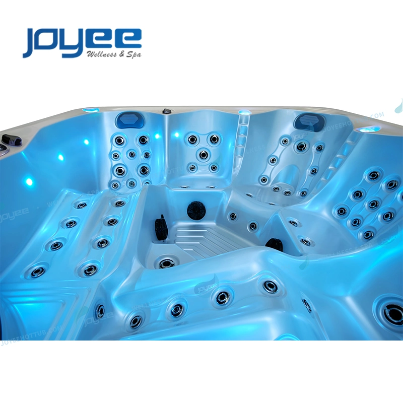 Joyee 5 pessoas Balboa Luxo Acríllic Spa de Massagem Whirlpool ao ar livre Ofurô