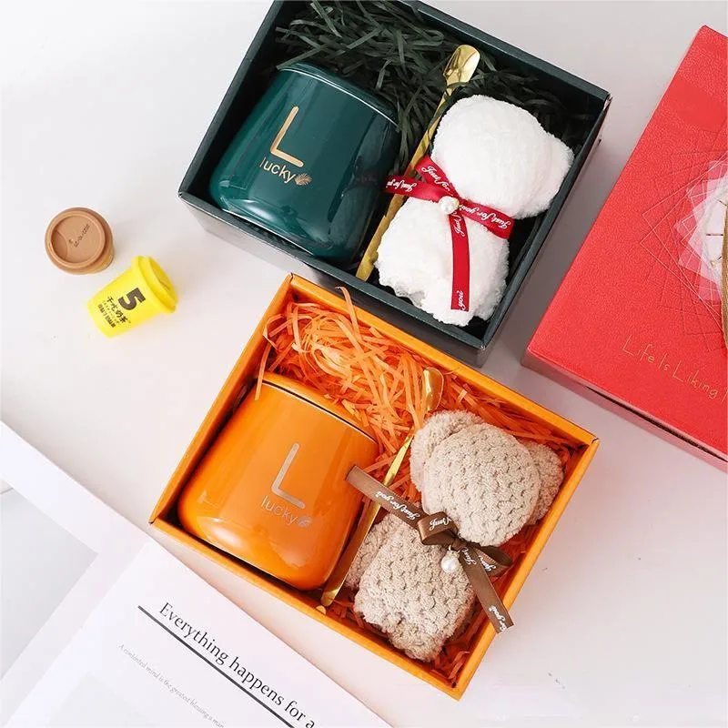 Hand Gift Ceramic Water Cup Activity Small Gift Mother&prime; S Day Practical Gift Business Gift Set